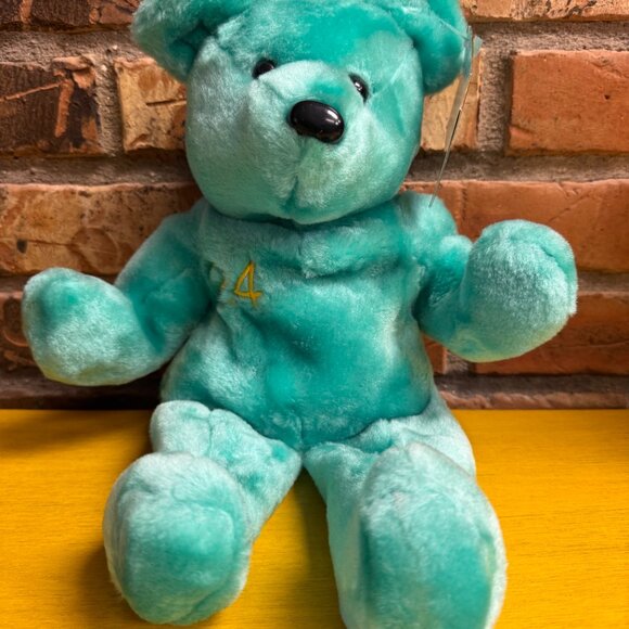 Vintage Salvino's Big Bammers Ken Griffey Jr MLB Baseball Beanie Plush Bear NWT - Picture 2 of 6